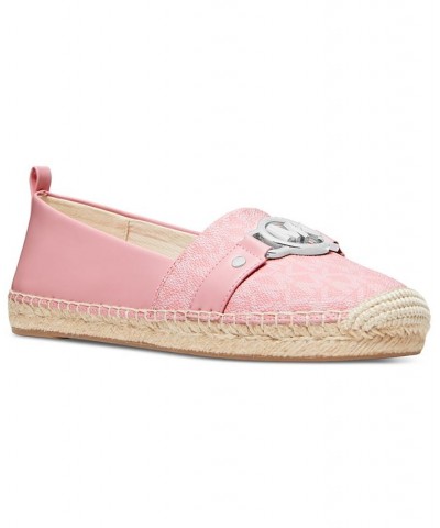 Women's Rory Slip-On Espadrille Flats Pink $58.05 Shoes