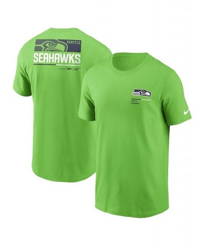 Men's Neon Green Seattle Seahawks Team Incline T-shirt $24.00 T-Shirts