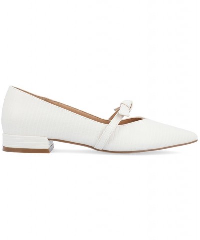 Women's Cait Flat White $48.59 Shoes