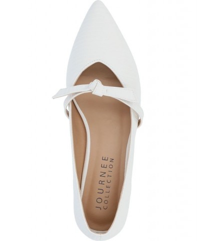 Women's Cait Flat White $48.59 Shoes