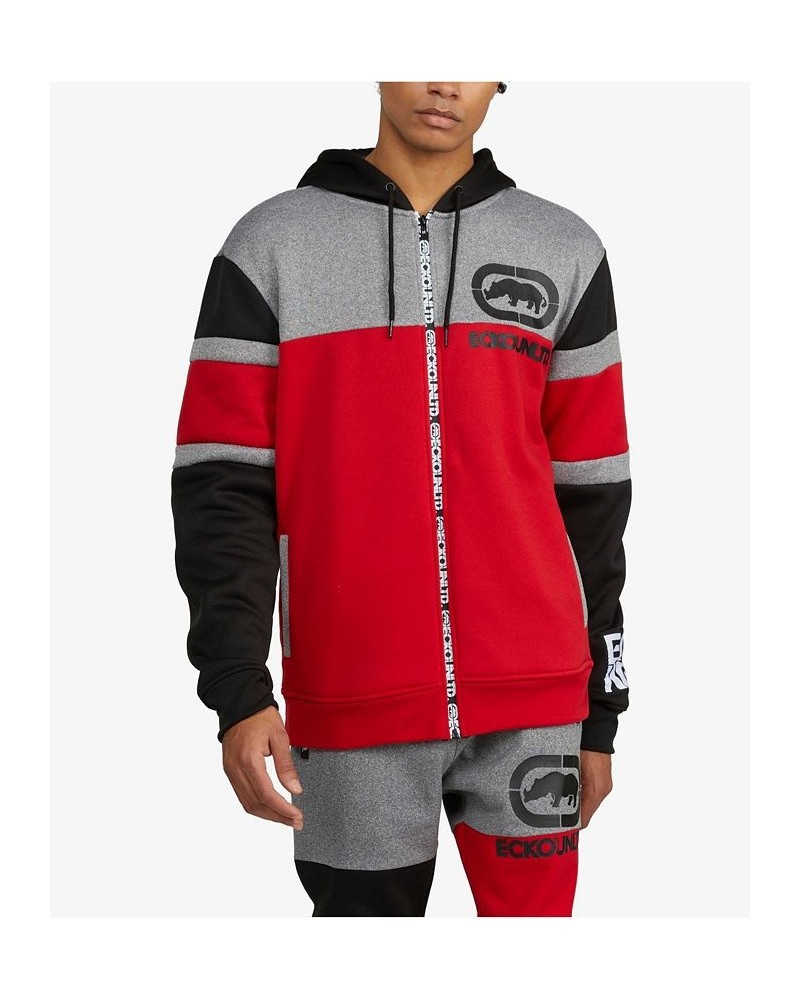 Men's Big and Tall Juggernaut Full-Zip Hoodie Red $37.84 Sweatshirt