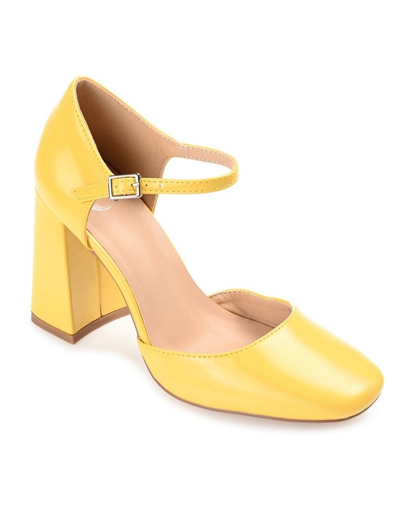 Women's Hesster Heels Yellow $48.00 Shoes