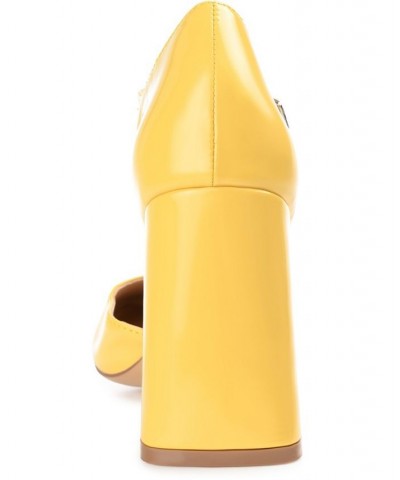 Women's Hesster Heels Yellow $48.00 Shoes