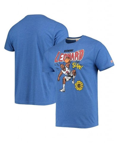 Men's Kawhi Leonard Royal La Clippers Comic Book Player Tri-Blend T-shirt $23.45 T-Shirts