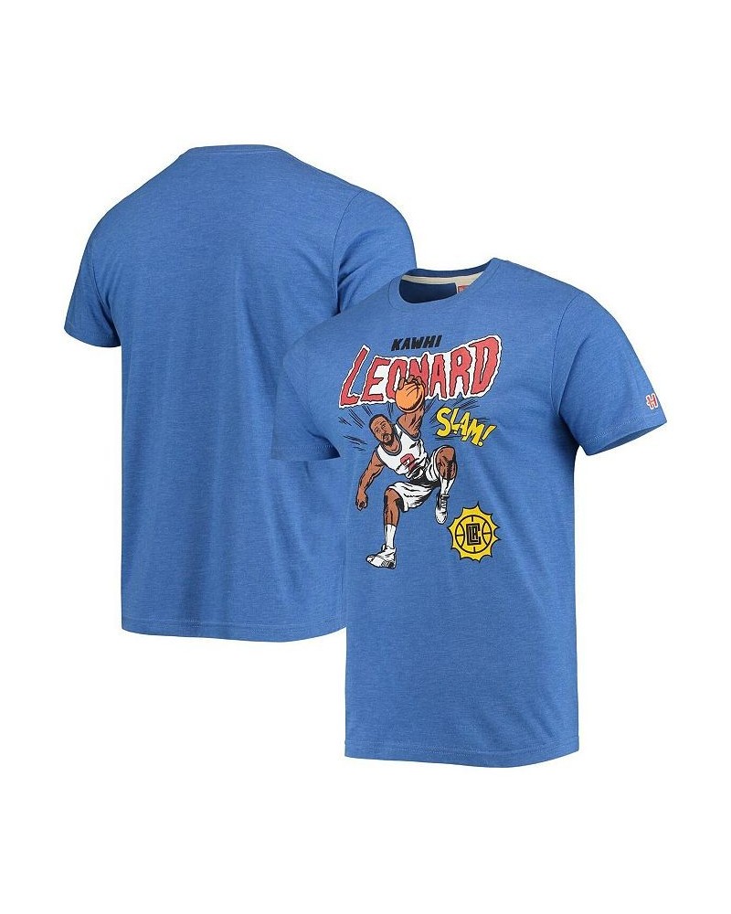 Men's Kawhi Leonard Royal La Clippers Comic Book Player Tri-Blend T-shirt $23.45 T-Shirts