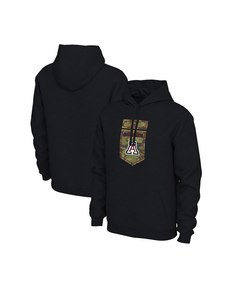 Men's Black Arizona Wildcats Veterans Camo Pullover Hoodie $38.49 Sweatshirt