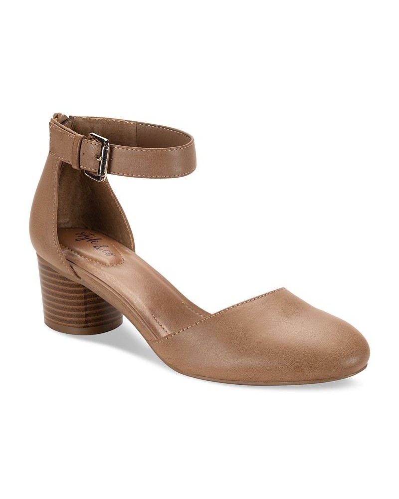 Alinaa Two-Piece Dress Shoes Tan/Beige $37.37 Shoes