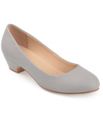 Women's Comfort Saar Low Heels Gray $35.20 Shoes