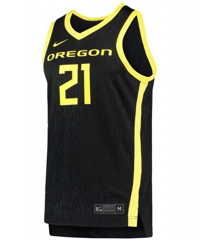 Men's 21 Black Oregon Ducks Team Replica Basketball Jersey $42.50 Jersey