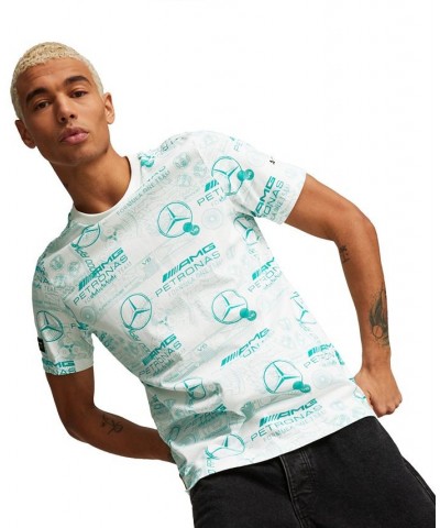 Men's Mercedes Allover-Print T-Shirt White $31.80 T-Shirts