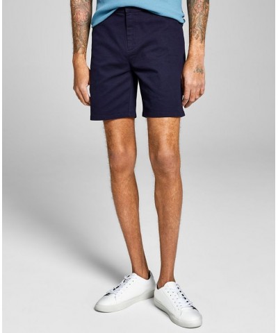 Men's Stretch Chino Shorts Blue $14.85 Shorts