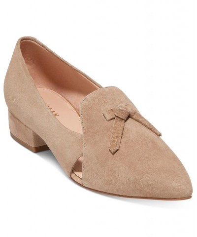 Women's Viola Skimmer Loafer Flats Brown $75.60 Shoes