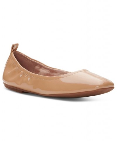 Ronjilta Slip-On Snip-Toe Ballet Flats Tan/Beige $45.60 Shoes