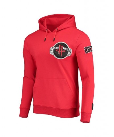 Men's Red Houston Rockets Chenille Team Pullover Hoodie $49.67 Sweatshirt