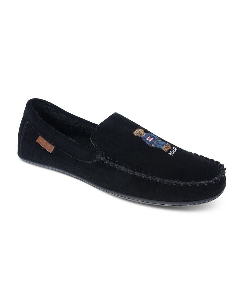 Men's Moccasin Slipper Black $33.00 Shoes