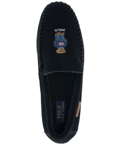 Men's Moccasin Slipper Black $33.00 Shoes