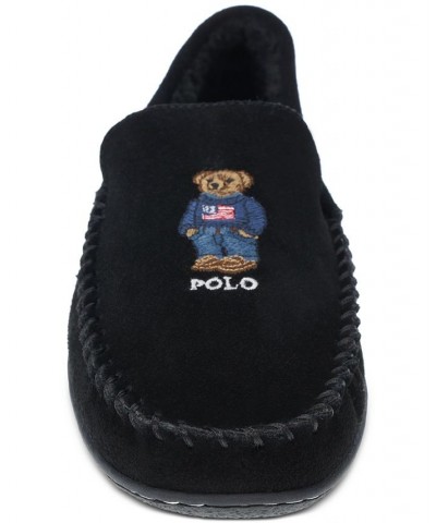 Men's Moccasin Slipper Black $33.00 Shoes