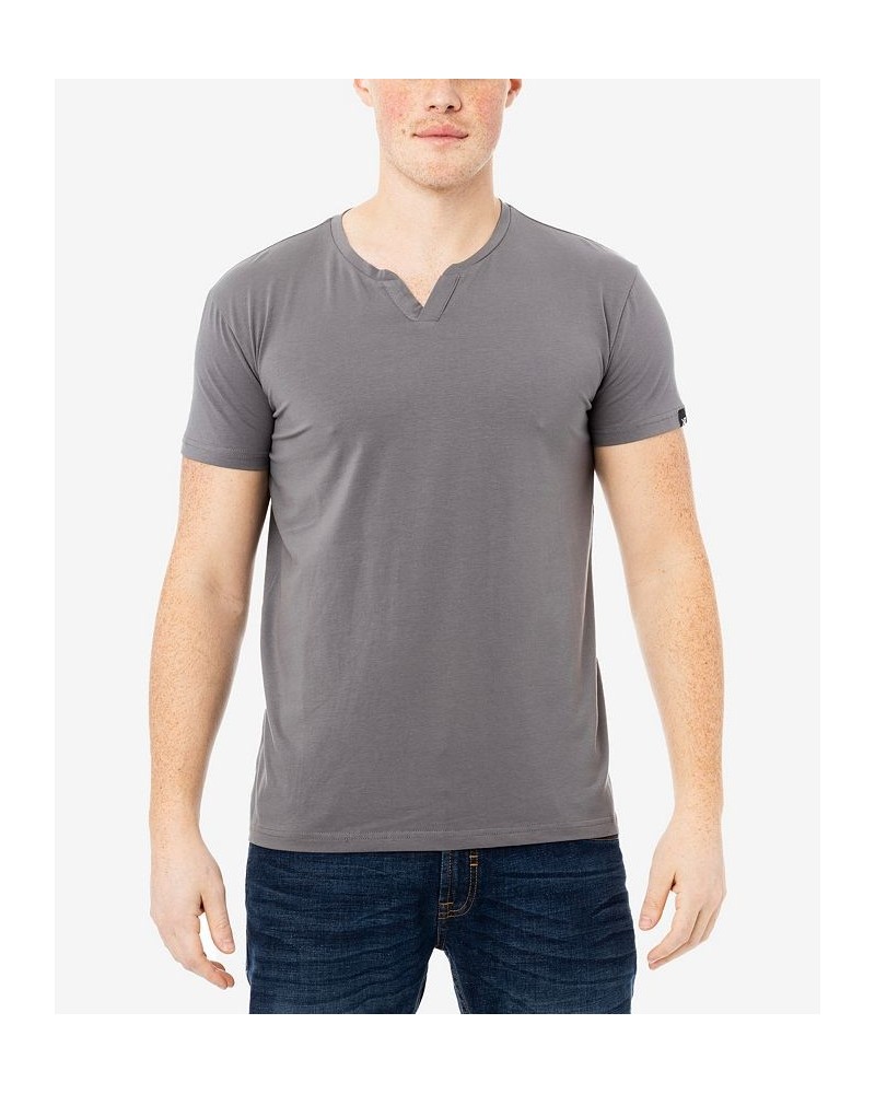 Men's Basic Notch Neck Short Sleeve T-shirt PD26 $15.29 T-Shirts