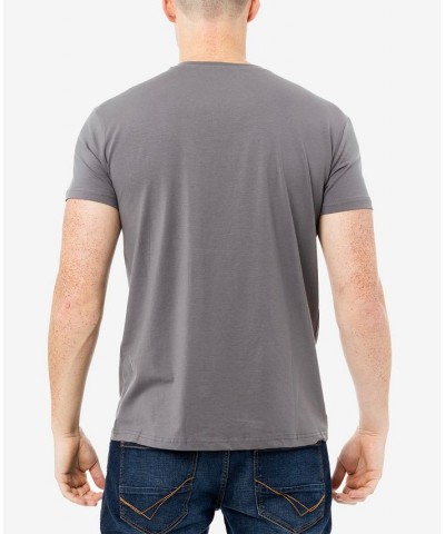 Men's Basic Notch Neck Short Sleeve T-shirt PD26 $15.29 T-Shirts