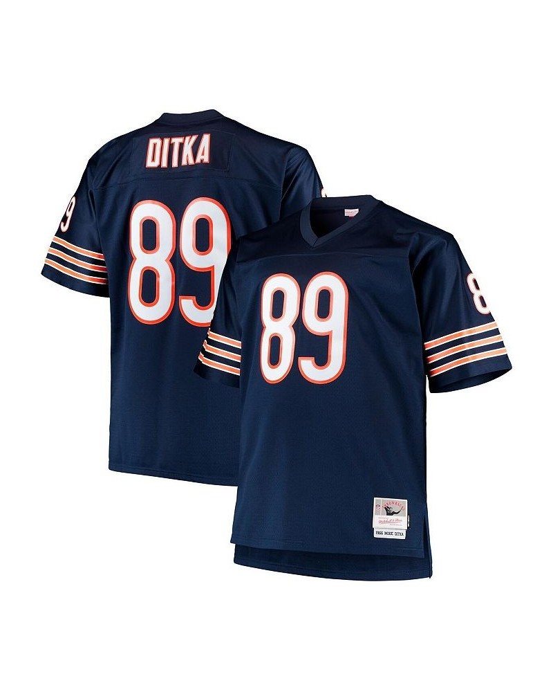 Men's Mike Ditka Navy Chicago Bears Big and Tall 1966 Retired Player Replica Jersey $85.00 Jersey