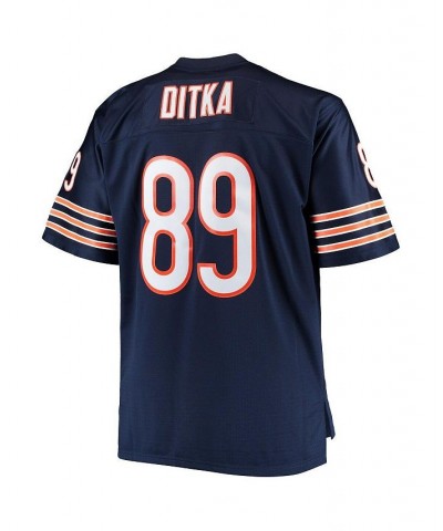 Men's Mike Ditka Navy Chicago Bears Big and Tall 1966 Retired Player Replica Jersey $85.00 Jersey