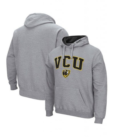 Men's Heathered Gray VCU Rams Arch and Logo Pullover Hoodie $28.59 Sweatshirt