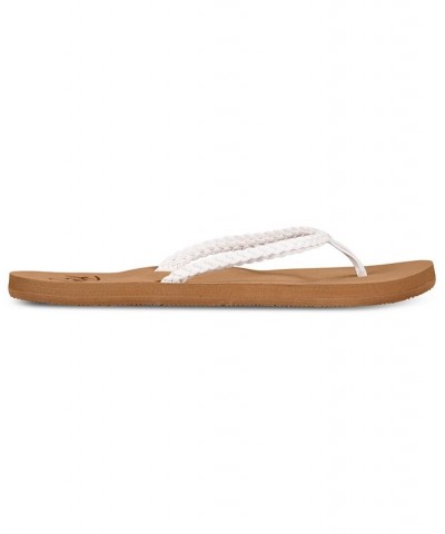 Women's Costas Flip Flops White $14.00 Shoes