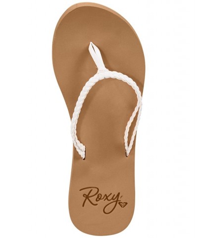 Women's Costas Flip Flops White $14.00 Shoes