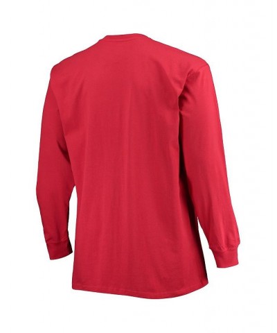 Men's Crimson Oklahoma Sooners Big and Tall 2-Hit Long Sleeve T-shirt $29.99 T-Shirts