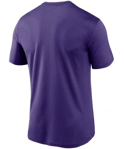 Men's Purple Colorado Rockies Large Logo Legend Performance T-shirt $22.50 T-Shirts