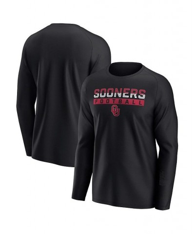 Men's Branded Black Oklahoma Sooners Weekend Favorite Raglan Long Sleeve T-shirt $26.09 T-Shirts