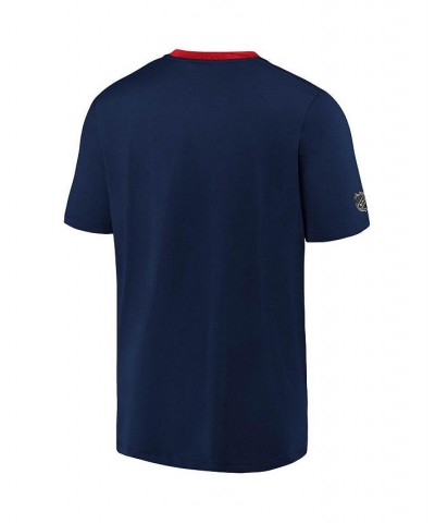 Men's Branded Navy Washington Capitals Authentic Pro Locker Room Performance T-shirt $22.88 T-Shirts