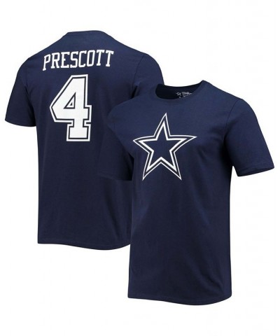 Men's Dak Prescott Navy Dallas Cowboys Player Icon Name and Number T-shirt $20.51 T-Shirts