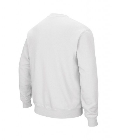 Men's White Boise State Broncos Arch and Logo Tackle Twill Pullover Sweatshirt $34.19 Sweatshirt