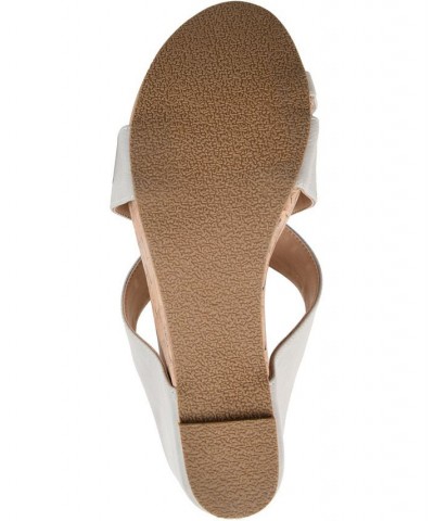 Women's Rayna Wedge Sandal Brown $53.99 Shoes