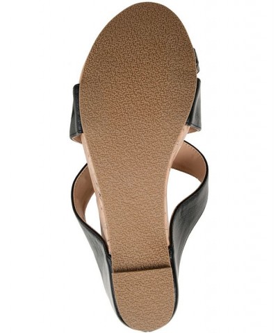 Women's Rayna Wedge Sandal Brown $53.99 Shoes