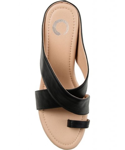 Women's Rayna Wedge Sandal Brown $53.99 Shoes