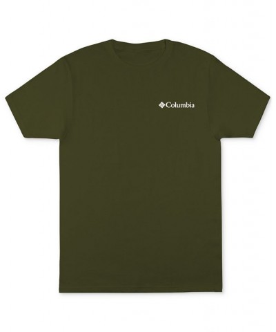 Men's Classic-Fit Circular Gem Logo Graphic T-Shirt Green $14.15 T-Shirts