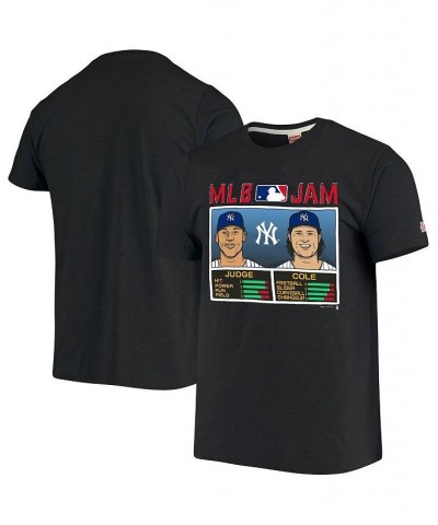 Men's Gerrit Cole Aaron Judge Heathered Charcoal New York Yankees MLB Jam Player Tri-Blend T-shirt $24.47 T-Shirts