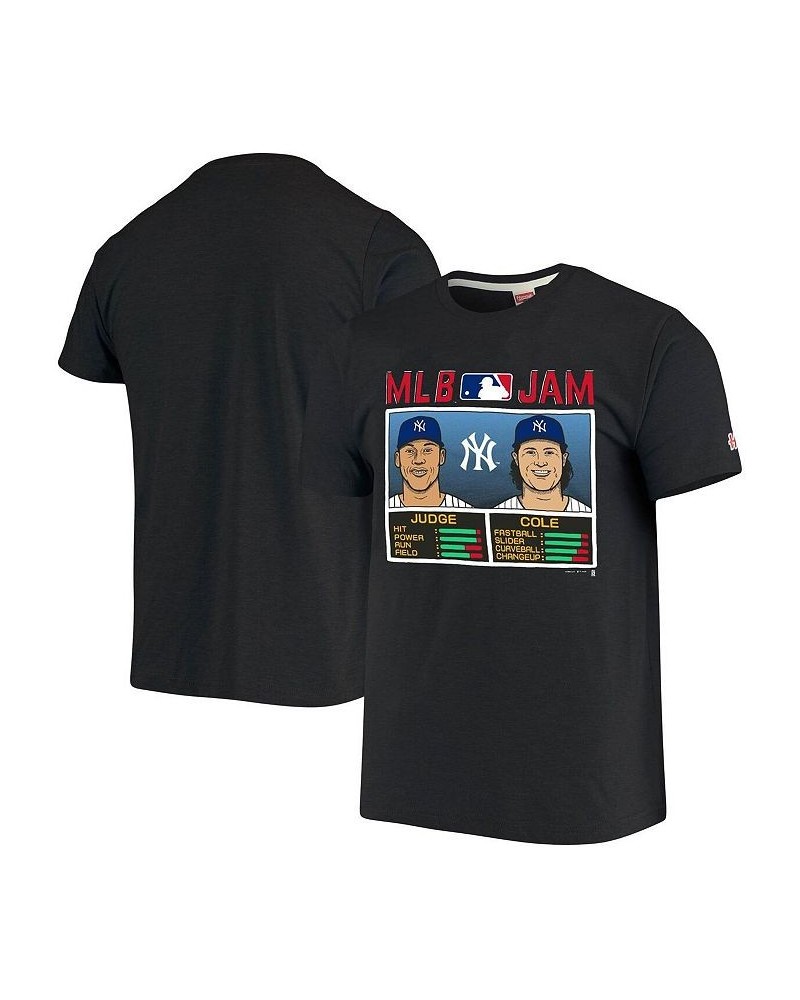 Men's Gerrit Cole Aaron Judge Heathered Charcoal New York Yankees MLB Jam Player Tri-Blend T-shirt $24.47 T-Shirts