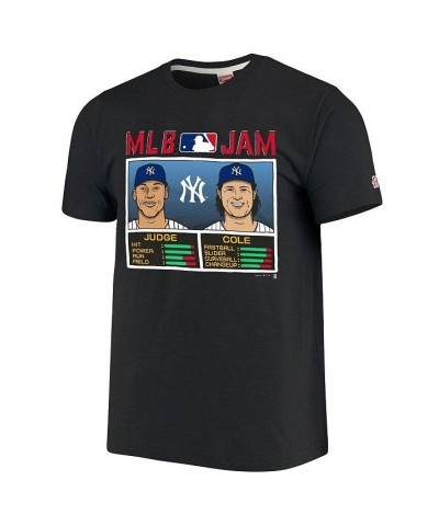 Men's Gerrit Cole Aaron Judge Heathered Charcoal New York Yankees MLB Jam Player Tri-Blend T-shirt $24.47 T-Shirts