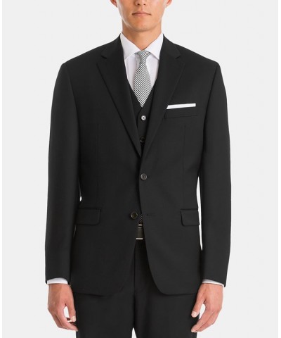 Men's UltraFlex Classic-Fit Black Wool Jacket $76.50 Suits