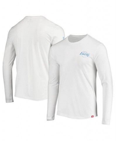 Men's White Los Angeles Lakers Team 2020/21 City Edition Comfy Long Sleeve T-shirt $24.37 T-Shirts