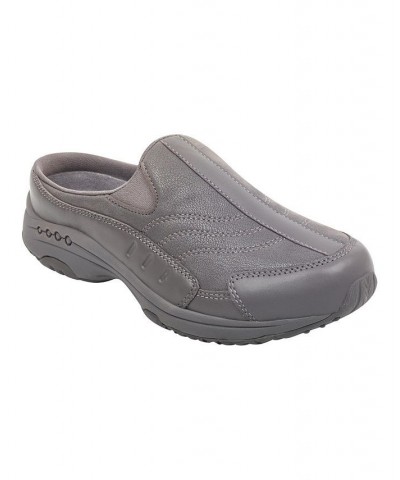 Women's Traveltime Round Toe Casual Slip-on Mules PD01 $37.92 Shoes