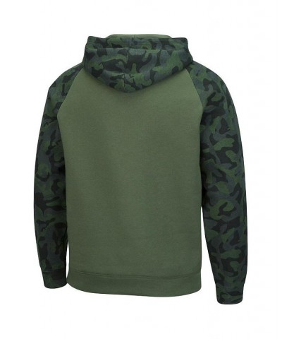 Men's Olive, Camo Boston College Eagles OHT Military-Inspired Appreciation Raglan Pullover Hoodie $36.00 Sweatshirt