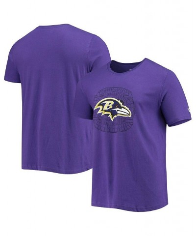 Men's Purple Baltimore Ravens Stadium T-shirt $22.25 T-Shirts