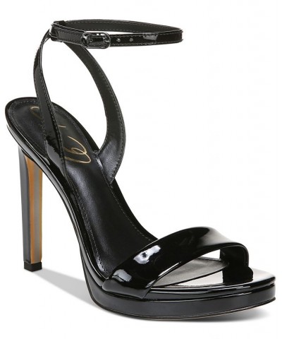 Women's Jade Two-Piece Platform Sandals Black $49.68 Shoes