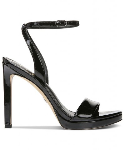 Women's Jade Two-Piece Platform Sandals Black $49.68 Shoes