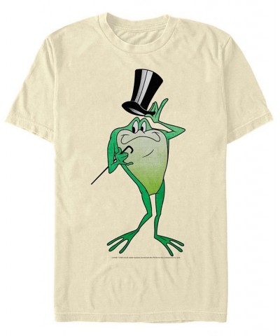 Men's Looney Tunes Michigan J Frog Short Sleeve T-shirt Tan/Beige $14.35 T-Shirts