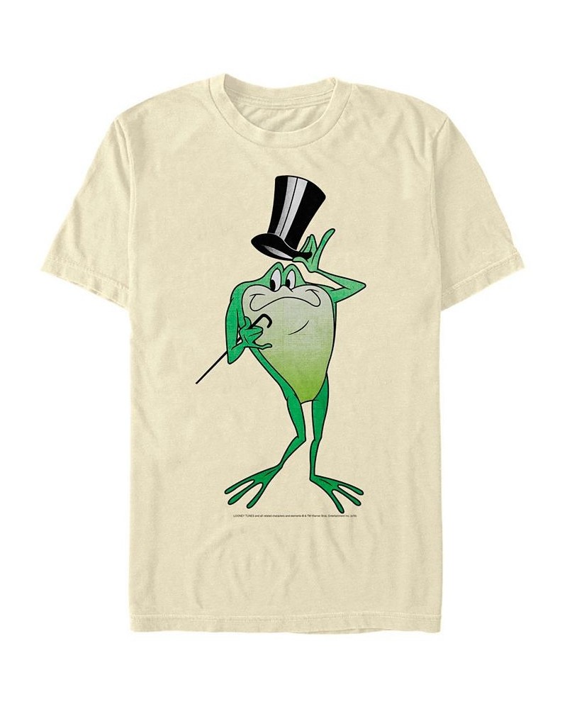 Men's Looney Tunes Michigan J Frog Short Sleeve T-shirt Tan/Beige $14.35 T-Shirts